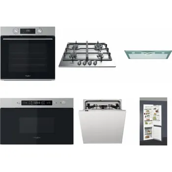 Set domácích spotřebičů WHIRLPOOL OMK58CU1SX + WHIRLPOOL TKRL 661 IX EU + WHIRLPOOL AKR 650/1 IX + WHIRLPOOL MBNA910X + WHIRLPOOL WIC 3C33 PFE + WHIRLPOOL ART 66112