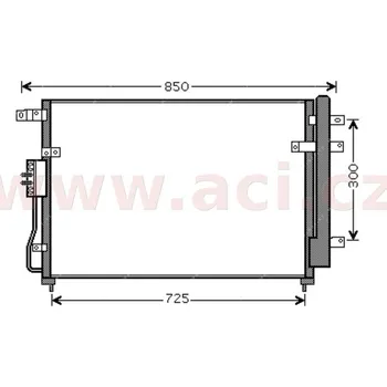 Sušič klimatizace chladič klimatizace se sušičkou 2.9 CRDi [725*433*16]