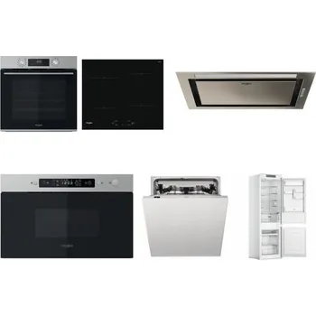Set domácích spotřebičů WHIRLPOOL OMK58CU1SX + WHIRLPOOL WS Q2760 BF + WHIRLPOOL WCT3 64 FLB X + WHIRLPOOL MBNA910X + WHIRLPOOL WIC 3C33 PFE + WHIRLPOOL WHC18 T311