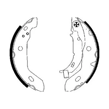 Brzdová čelist DELPHI Sada brzdových čelistí LS1841