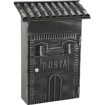 Poštovní schránka PT - POŠTOVNÍ SCHRÁNKA - FB613 / AT Černá / Platina stříbro
