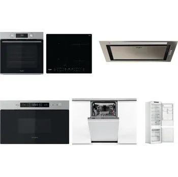 Set domácích spotřebičů WHIRLPOOL OMK58CU1SX + WHIRLPOOL WL B8160 NE + WHIRLPOOL WCT3 64 FLB X + WHIRLPOOL MBNA910X + WHIRLPOOL WSIO 3O34 PFE X + WHIRLPOOL WHC18 T311