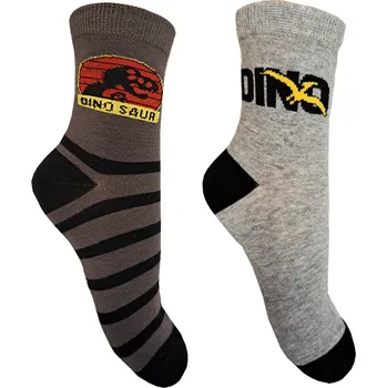 Chlapecké ponožky - Aura.Via GZF9716, šedá / tmavě šedá Barva: Šedá, Velikost: 28-31