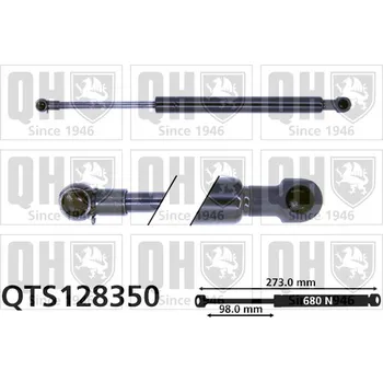 Příslušenství karosérie QUINTON HAZELL Pneumatická pružina, zavazadlový / nákladový prostor QTS128350