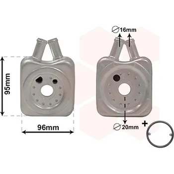 Chladič motoru Olejový chladič, motorový olej VAN WEZEL 58003147