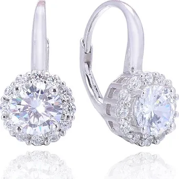 Náušnice NUBIS® Stříbrné náušnice dekorované zirkony - NB-3811