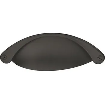 Nábytkové kování Hafele MUŠLE černá mat 64 mm