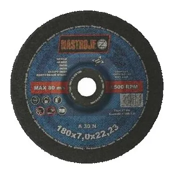 Brusný kotouč NÁSTROJE CZ Kotouč brusný 180x7,0x22 na nerez A30N - certifikát OSA - IM-4-180-7,0