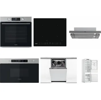 Set domácích spotřebičů WHIRLPOOL OMK58CU1SX + WHIRLPOOL WL S7260 NE + WHIRLPOOL AKR 749/1 IX + WHIRLPOOL MBNA910X + WHIRLPOOL WSIO 3O34 PFE X + WHIRLPOOL WHC18 T311