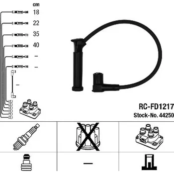 Zapalovací kabel NGK Sada kabelů pro zapalování 44250