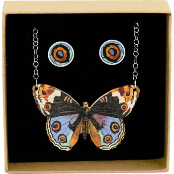 Náhrdelník art-wood.cz Dřevěný náhrdelník + náušnice - Pili Délka: 60 cm