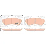 TRW Sada brzdových destiček, kotoučová brzda GDB3528