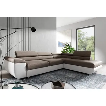 Sedací souprava Sedací souprava Isabella - Berlin 03/Eko kůže bílá Varianta: Pravá