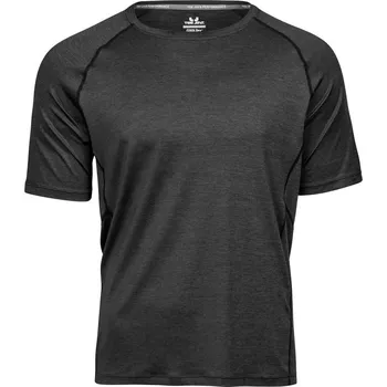 Pánské tričko Tee Jays Pánské sportovní tričko CoolDry Barva: Černý melír, Velikost: XL