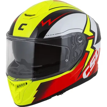 Helma na motorku Cassida Moto přilba Integral GT 2.1 Flash žlutá fluo/červená fluo/černá/bílá S (55-56)