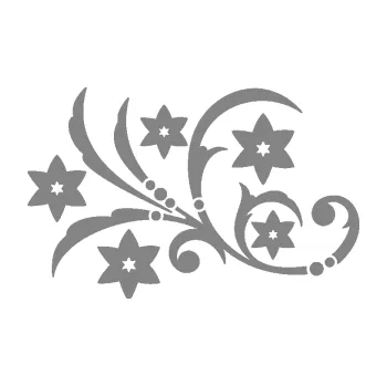 Samolepící dekorace SAMOLEPKA Květina dekor 041 levá (17 - šedá) NA AUTO, NÁLEPKA, FÓLIE, POLEP, TUNING, VLASTNÍ TEXT, TISK, AUTOSAMOLEPKY.cz, POLEPY, OBRÁZEK, LOGO, SAMOLEPKY