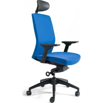 Kancelářská ergonomická židle BESTUHL J2 SP — více barev, s podhlavníkem Office Pro Modrá 214