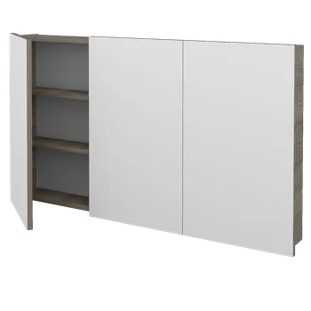 Koupelnový nábytek Dřevojas Třídveřová galerka Q GA3 120 - D03 Cafe