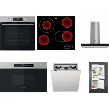 Set domácích spotřebičů WHIRLPOOL OMK58CU1SX + WHIRLPOOL AKT 8190/BA + WHIRLPOOL WHBS 62F LT K + WHIRLPOOL MBNA910X + WHIRLPOOL WIC 3C33 PFE + WHIRLPOOL ART 65031