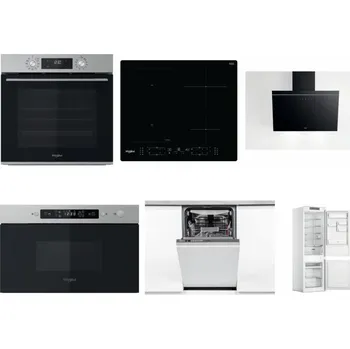 Set domácích spotřebičů WHIRLPOOL OMK58CU1SX + WHIRLPOOL WL B8160 NE + WHIRLPOOL AKR 62F LT K + WHIRLPOOL MBNA910X + WHIRLPOOL WSIO 3O34 PFE X + WHIRLPOOL WHC18 T311