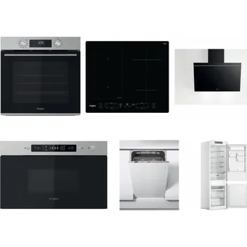 Set domácích spotřebičů WHIRLPOOL OMK58CU1SX + WHIRLPOOL WL B8160 NE + WHIRLPOOL AKR 62F LT K + WHIRLPOOL MBNA910X + WHIRLPOOL WSIC 3M27 C + WHIRLPOOL WHC18 T311