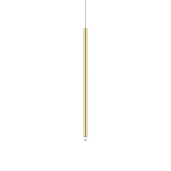 Lodes A-tube Nano Medium cluster, zlaté závěsné svítidlo s čirým kabelem, 3W LED 3000K, 60cm