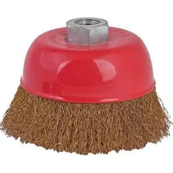 Raider Kartáč drátěný mosaz pr. 75 mm pro úhlové brusky RD - TM-171103