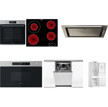 Set domácích spotřebičů WHIRLPOOL OMK58CU1SX + WHIRLPOOL AKT 8130/NE + WHIRLPOOL WCT3 64 FLB X + WHIRLPOOL MBNA910X + WHIRLPOOL WSIO 3O34 PFE X + WHIRLPOOL WHC18 T311