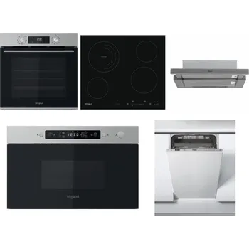 Set domácích spotřebičů WHIRLPOOL OMK58CU1SX + WHIRLPOOL AKT 8900 BA + WHIRLPOOL AKR 749/1 IX + WHIRLPOOL MBNA910X + WHIRLPOOL WSIC 3M27 C