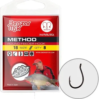 BENZAR MIX - Háček Round Feeder vel. 4 8 ks