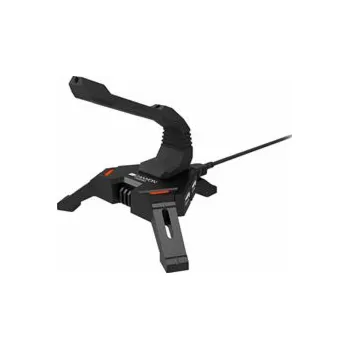 Myš CANYON Držák kabelu myši WH-100, 2v1, 4port USB hub, LED podsvícení, 1.5m kabel, černá