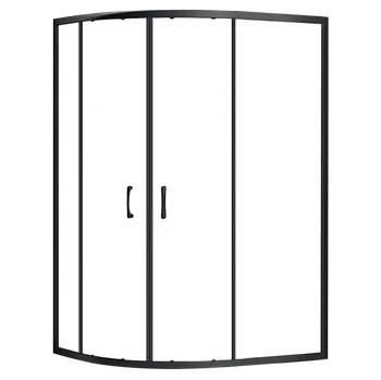 Aplomo Look Black 100x80 čtvrtkruhový sprchový kout Orientace: Pravá