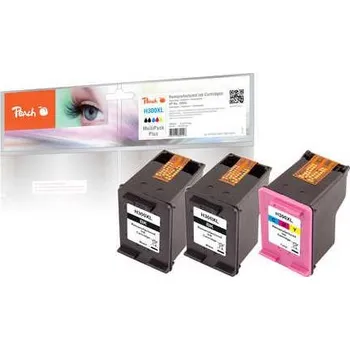 Peach HP PI300-561, No. 300XL, MultiPack Plus, 2x19, 1x21 ml kompatibilní černá/CMY