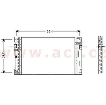 Sušič klimatizace chladič klimatizace bez sušičky [585*381*25]