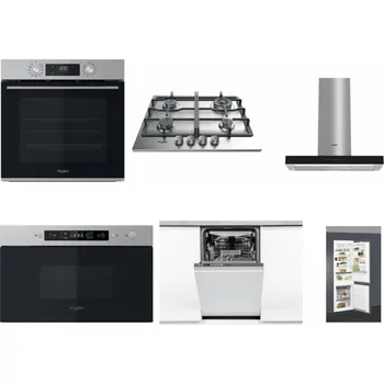 Set domácích spotřebičů WHIRLPOOL OMK58CU1SX + WHIRLPOOL TKRL 661 IX EU + WHIRLPOOL WHBS 62F LT K + WHIRLPOOL MBNA910X + WHIRLPOOL WSIO 3O34 PFE X + WHIRLPOOL ART 66112