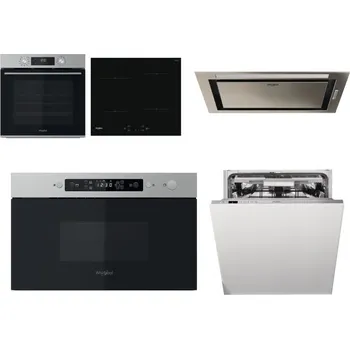 Set domácích spotřebičů WHIRLPOOL OMK58CU1SX + WHIRLPOOL WS Q2760 BF + WHIRLPOOL WCT3 64 FLB X + WHIRLPOOL MBNA910X + WHIRLPOOL WIO 3T133 PLE