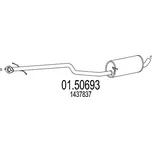 MTS Střední tlumič výfuku 0150693