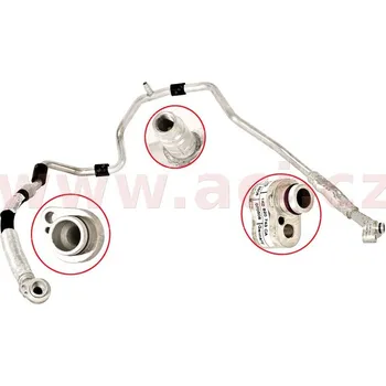 Ventil klimatizace hadice klimatizace (mezi kompresorem a expanzním ventilem) 1.9TDi 77kW, 2.0TDi 103kW (BKD), 2.0TDi 125kW (BMN) ORIGINÁLNÍ