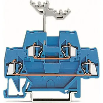 modulární přístroj a rozvaděč WAGO Svorka 280-529 dvoupatrová průchozí, vhodná pro aplikace Ex i, modrá/modrá 280-529