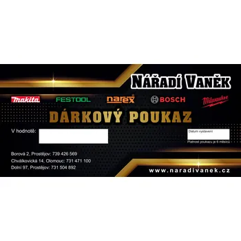 Dárkový potravinový koš Dárkový poukaz NÁŘADÍ VANĚK