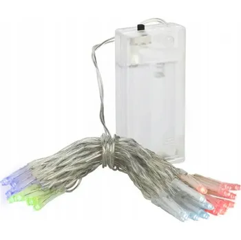 Vánoce Řetěz na baterie 20 LED rampouch lampičky 274A barevné