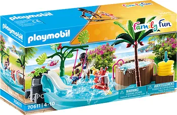 Stavebnice Playmobil Playmobil Family Fun 70611 Dětský bazén s vířivkou