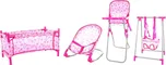 Lamps Sada židliček růžová