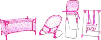 Doplněk pro panenku Lamps Sada židliček růžová