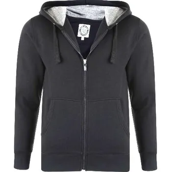 Pánská mikina Pánská mikina černá 4XL - 12XL klokanka KAM ODE-KJ-503-B - 12XL