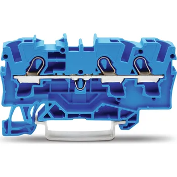 Rozvaděč WAGO Svorka 2004-1304 3vodičová průchozí 4 mm² pro aplikace Ex e II a Ex i, modrá 2004-1304