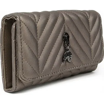 Peněženka Bronzová klopnová dámská peněženka s kovovou ozdobou Tarquinia