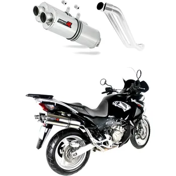 Výfuk pro motocykl Laděný výfuk DOMINATOR Honda XLV 1000 VARADERO 99-16 OVÁLNÉ KONCOVKY