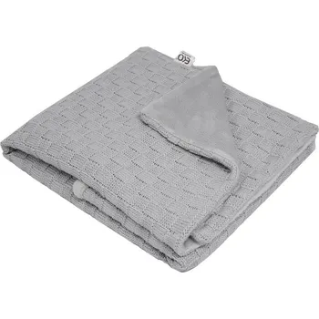 EKO PLE-49 Dečka Bavlněný úplet kostka + kožešina GREY