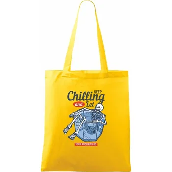 Keep chilling sklenice - Taška bavlněná - 42 x 38 cm ( Žlutá )